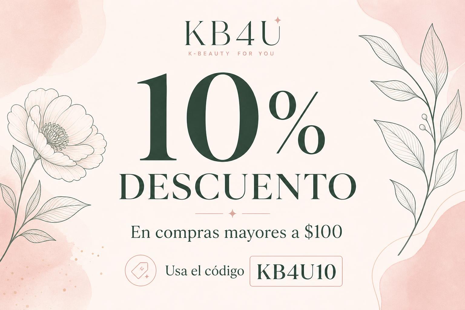 10% de descuento en compras +$100